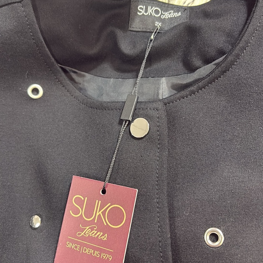 NWT Suko Jeans Black Studded Jacket - Picture 5 of 6